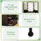 5 Drawers Corner Vanity Desk with LED Mirror and Charging Station Storage Shelves for Bedroom